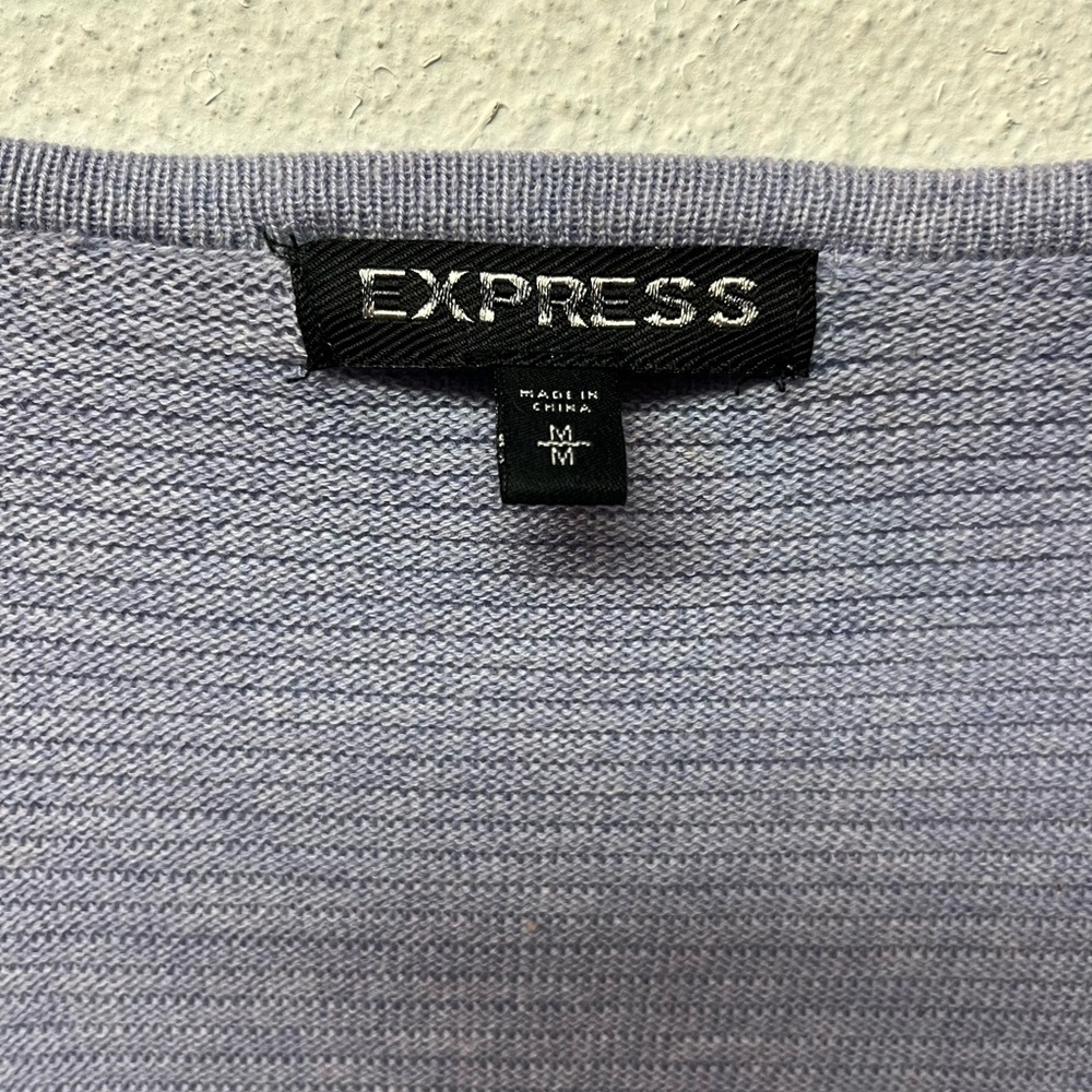 Express Lavender Knit Sweater - Picture 3 of 5